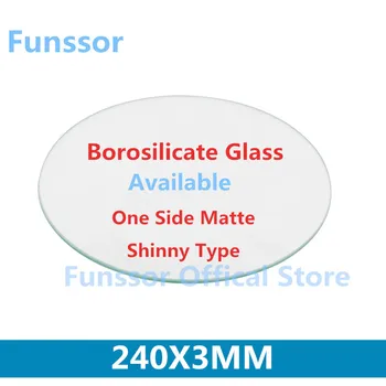 

Funssor 240mm round borosilicat 3mm Thickness For DIY Delta 3D Printer