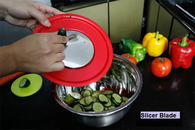 Кухонная миска для смешивания с терками нож для арбуза морковь нож для нарезки Картофеля Овощечистка новые гаджеты Cozinha-3 лезвия