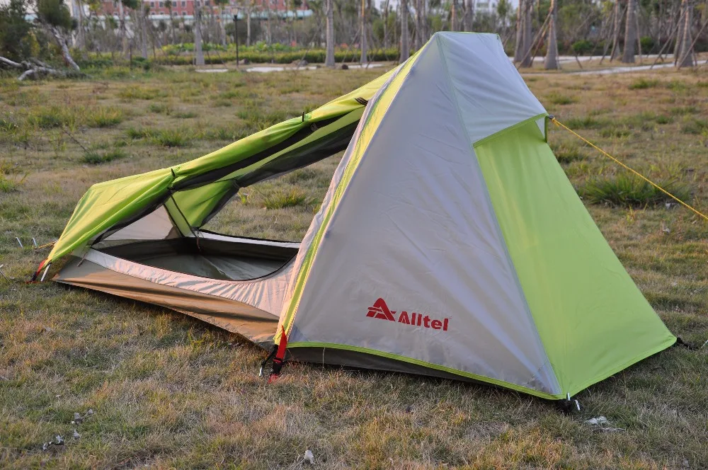 Alltel подлинный ультра-светильник для кемпинга, альпинизма, походов на открытом воздухе, двухслойный стержень из алюминиевого сплава, одиночная палатка