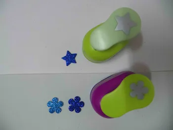 

2pcs(2.5cm) flower and sun star craft punch set Punch Craft Scrapbooking school Paper Puncher eva hole punch free shipping