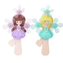 Новое поступление милый портативный ручной маленький вентилятор мультфильм принцесса сильный ветер вентилятор путешествия для детей Лидер продаж Топ 20