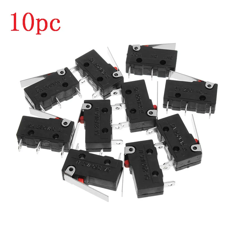 

10pcs/Lot 250V 5A 3 Pin Tact Switch Sensitive Microswitch Micro Switches Handle KW11-3Z