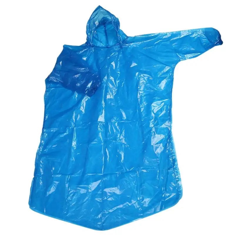 2pcs Portable Disposable Raincoats Rain Adult Rain Cape Portable Hood