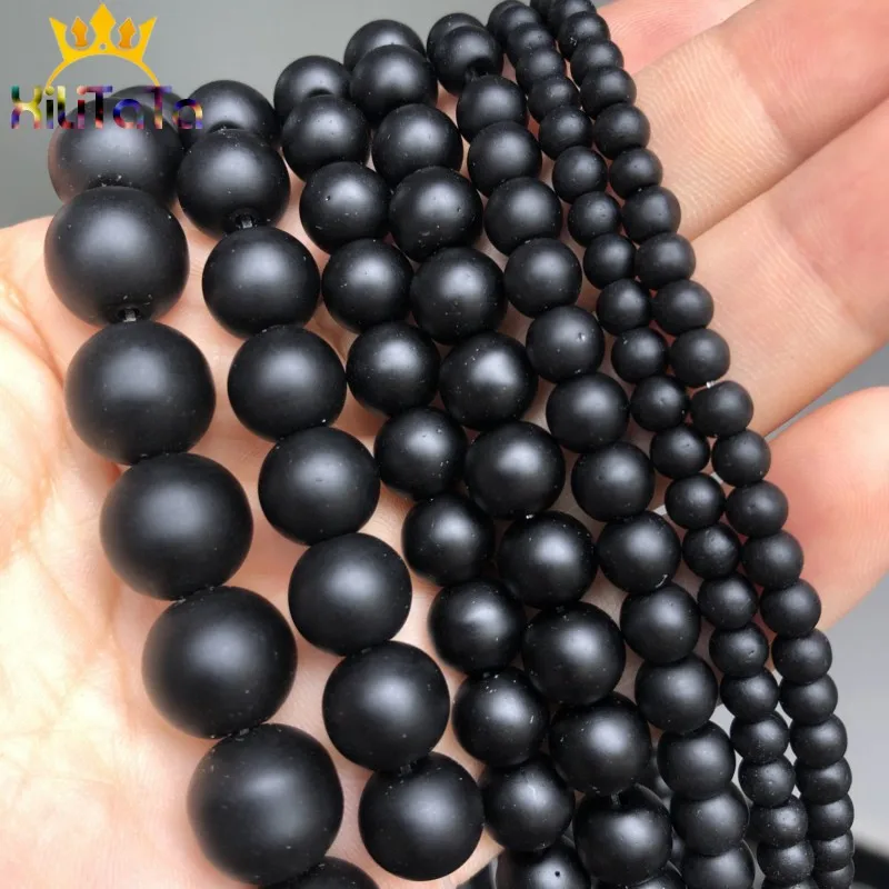 Bracelets Yoga Bracelets. Onyx Beads for Making DIY Gifts 6mm Onyx Beads,MOKYYus Natural Black Matte Onyx Beads Necklaces