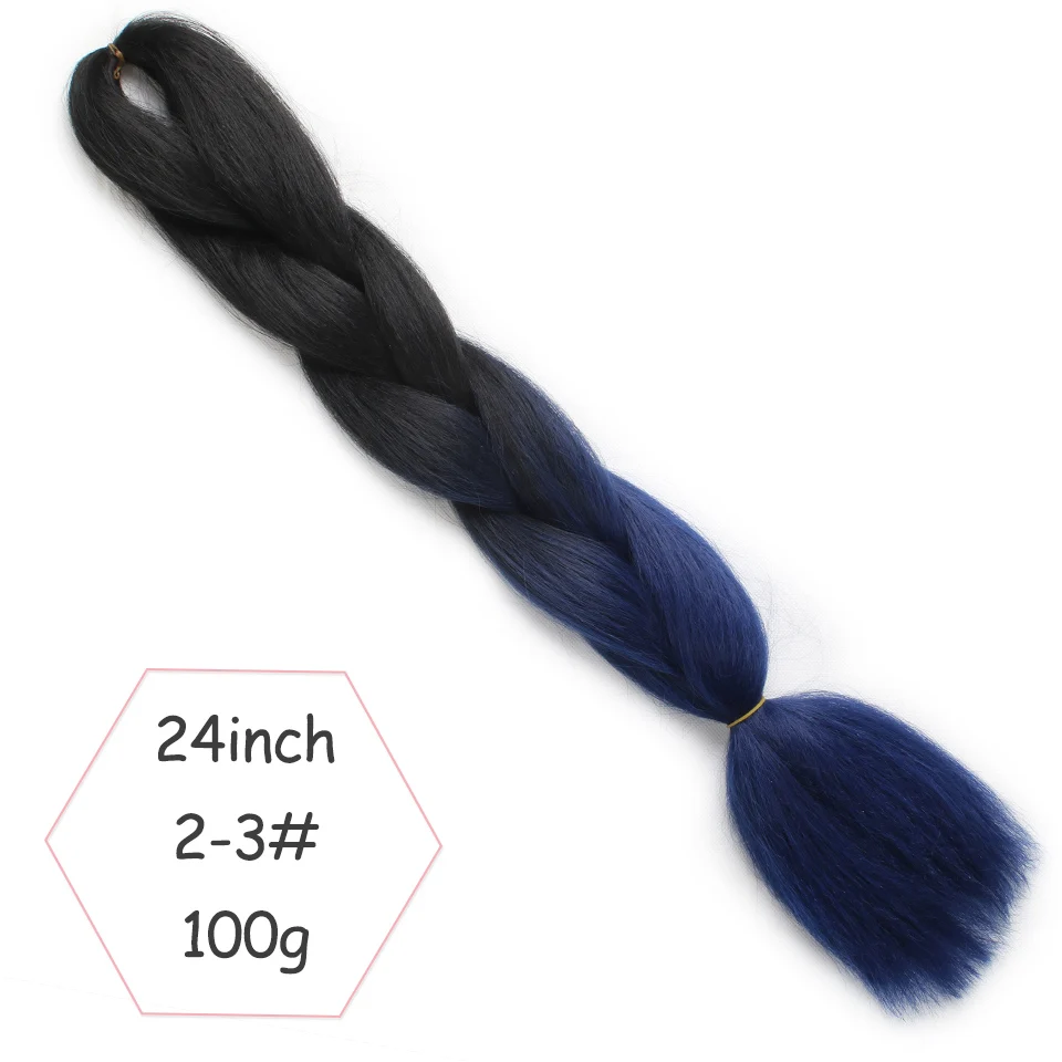 Xtrend 24 дюйма Омбре плетение волос для наращивания большие синтетические косы крючком волосы оптом для женщин один тон два тона три тона - Цвет: NC/4HL