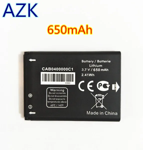 Аккумулятор alcatel cab0400000c1