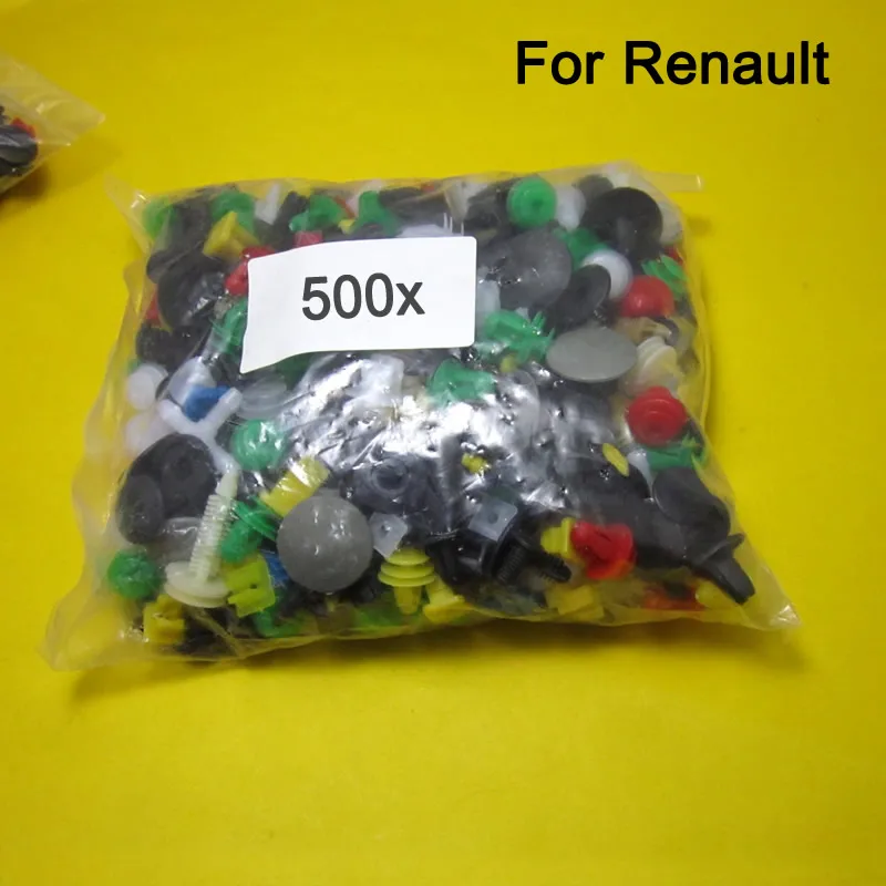 

500x Car Plastic Cable Mount Clamp Clips Auto Wire Tie For Renault Talisman Twingo Twizy Vel Satis Wind Zoe Sandero Rs Symbol