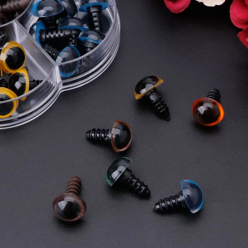 

56pcs/box Plastic Safety Eyes For Bear Stuffed Toys Animal Puppet Dolls Craft DIY Accessories With Washers Drop shipping