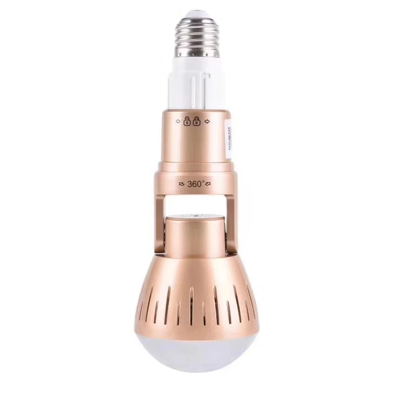 1080P 360 Degree Wireless IP Camera Bulb Light FishEye Smart Home CCTV Home Security WiFi Camera Infrared +White light