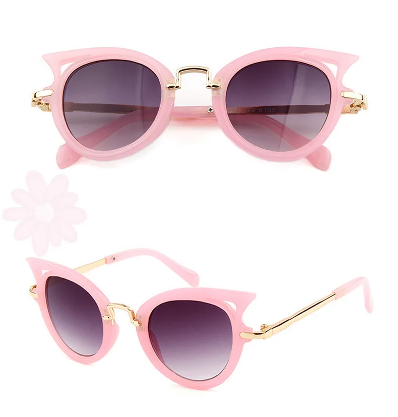 

NEW 2019 Cute Heart Kids sun glasses Child UV protection Sunglasses Baby Girls Kids oculos de sol Lovely children glasses N801