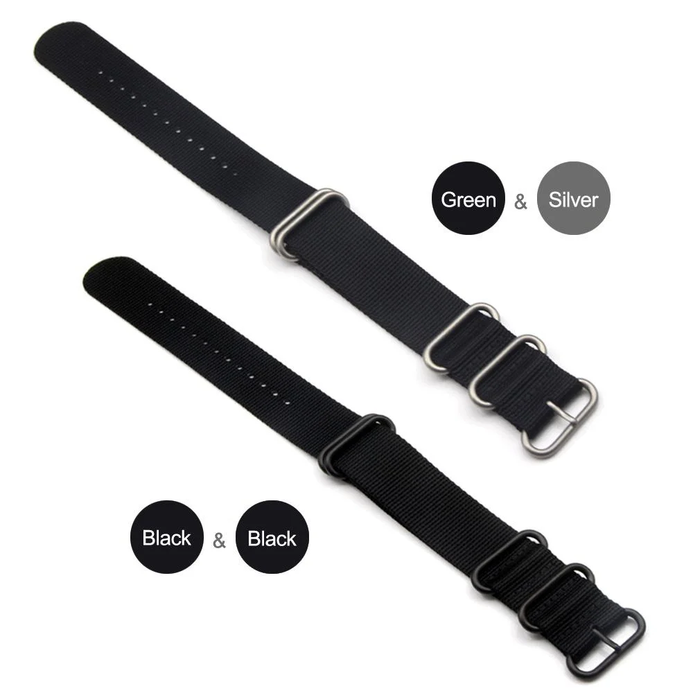 26mm Nylon Strap with 5 Ring Nato Long Watch Band Strap for Garmin Fenix 5X/ 3 / Fenix 3 HR Smart Watch Wristbands