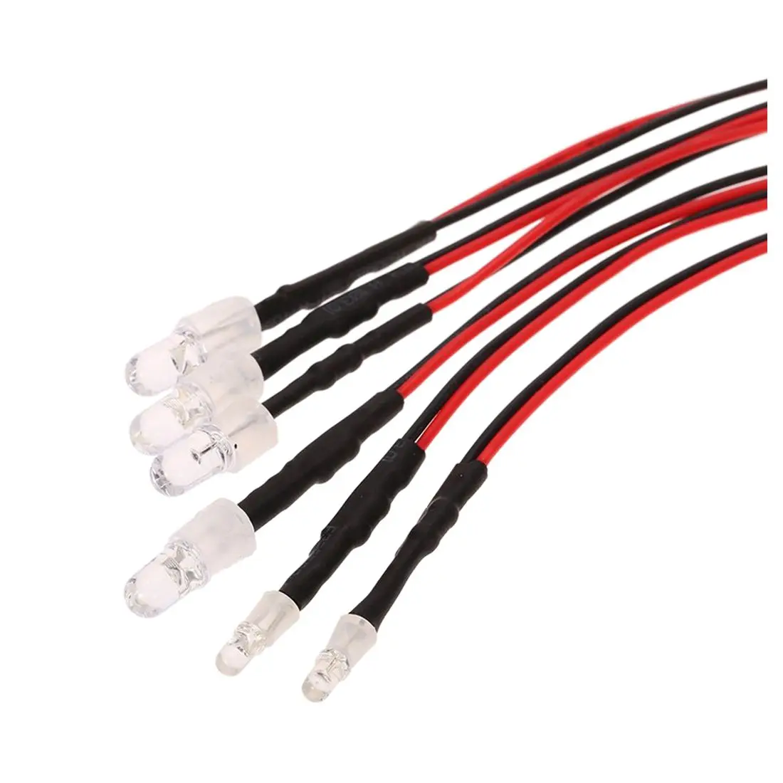 6 LED Light Set 2 White 2 Red 2 Blue For 1//10 1//8 RC Car Truck Crawler Buggy