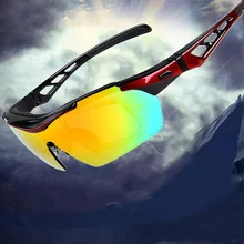 ROBESBON 5 Lens Polarized Cycling Glasses Outdoor Sport Eyewear Bicycle Sunglass Goggles For Men Women Gafas de ciclismo