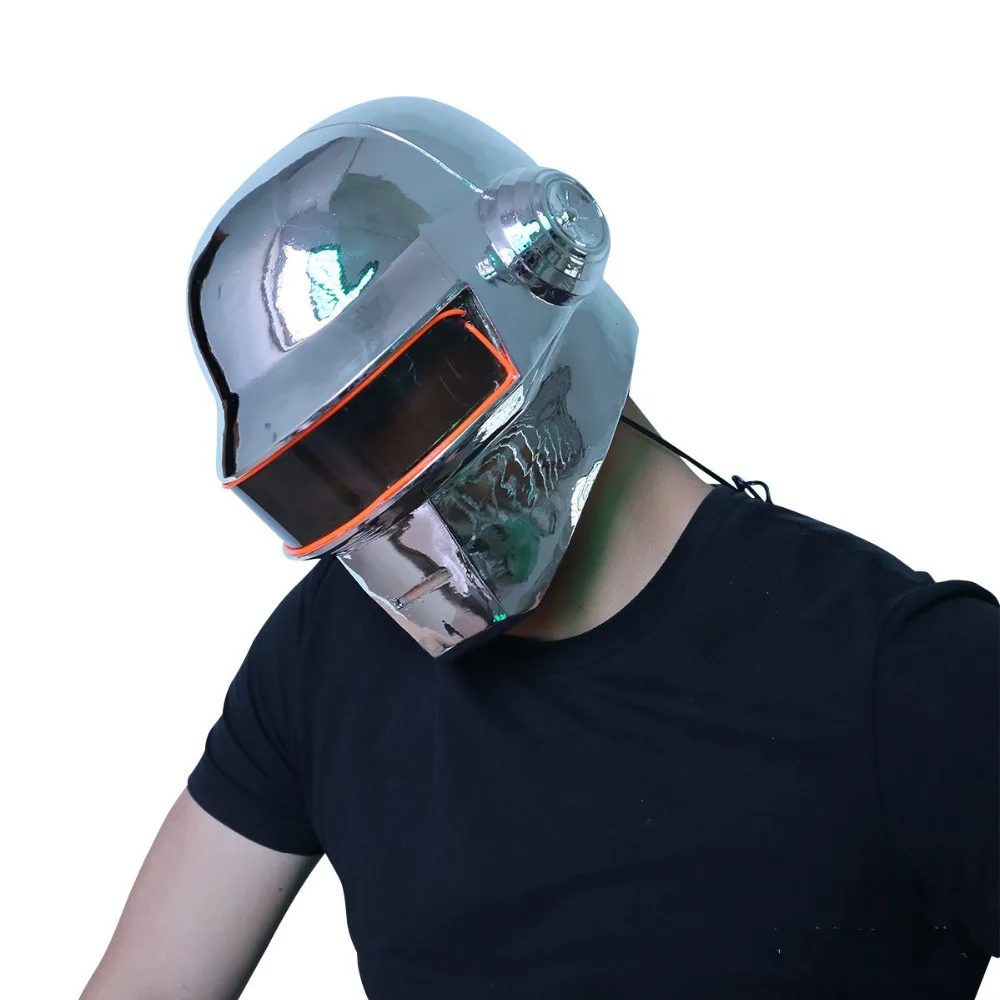 

Daft Punk Masque Resin Fool Idlot Punk Led Flash Light Colorful Masks Cosplay Costume Prop mask