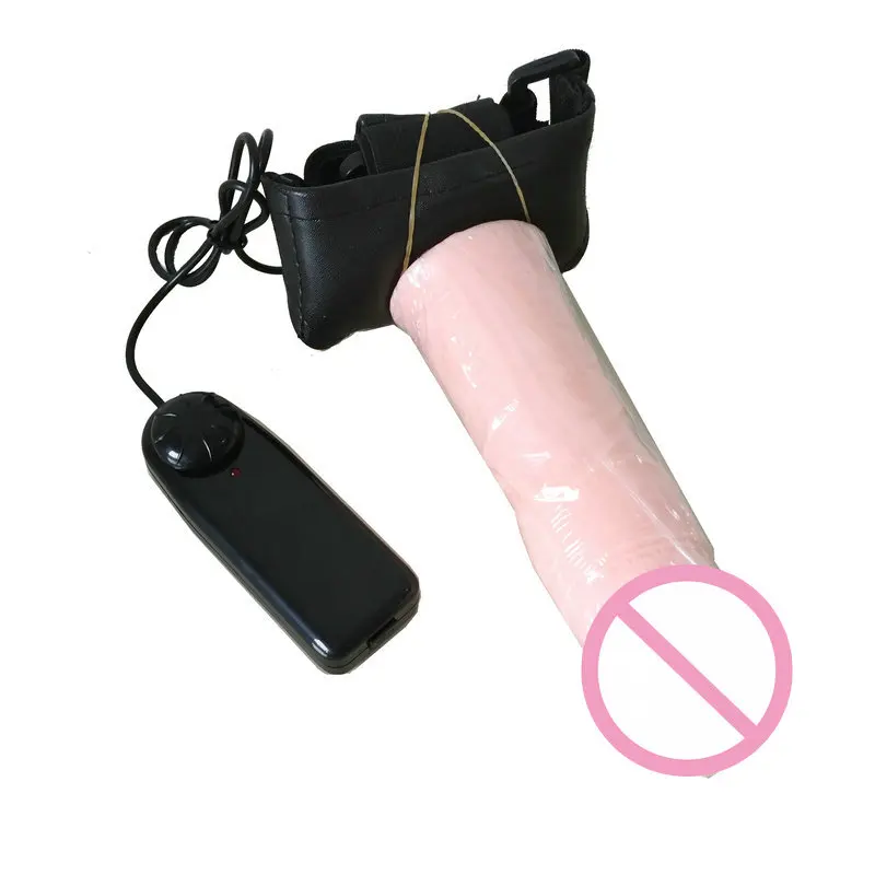 Hollow Vibrating Strap On Dildo For Men Erectile Dysfunction Aid, Realistic Vibe Strapon Harness Penis Lesbian Dildos Vibrator