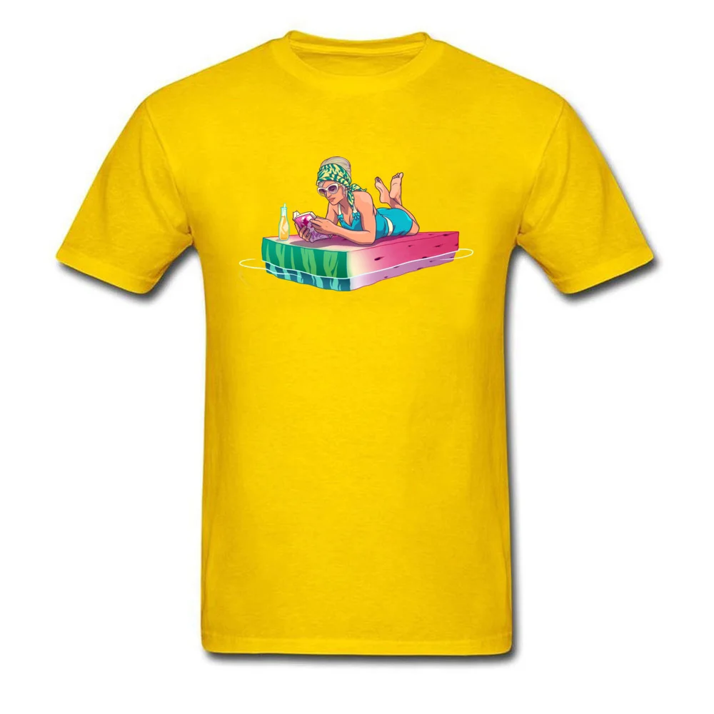 Watermelon T Shirt Family Short Sleeve Fitted Round Collar All Cotton Tops Shirts Unique Tshirts for Men NEW YEAR DAY Watermelon yellow
