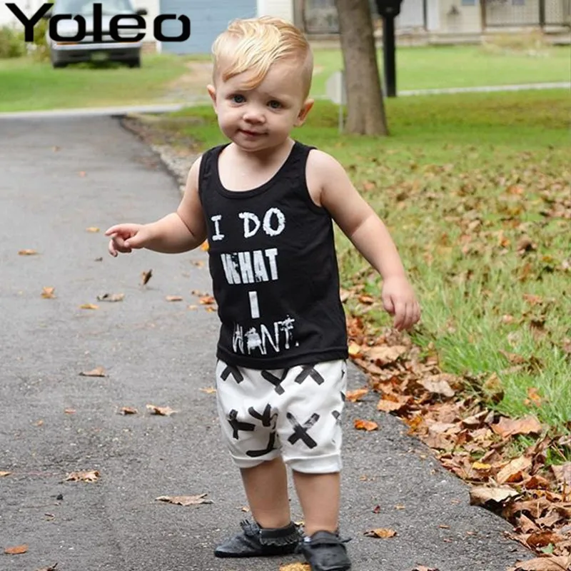 T shirt And Shorts 2Pcs/Set 2018 Summer Baby Boys Clothes Sleeveless