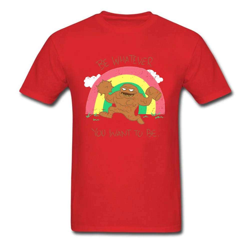All Cotton Men Short Sleeve Normal T-Shirt Casual Tops Tees Funny Customized Crewneck Sweatshirts Wholesale be whatever you want to be 7967 red