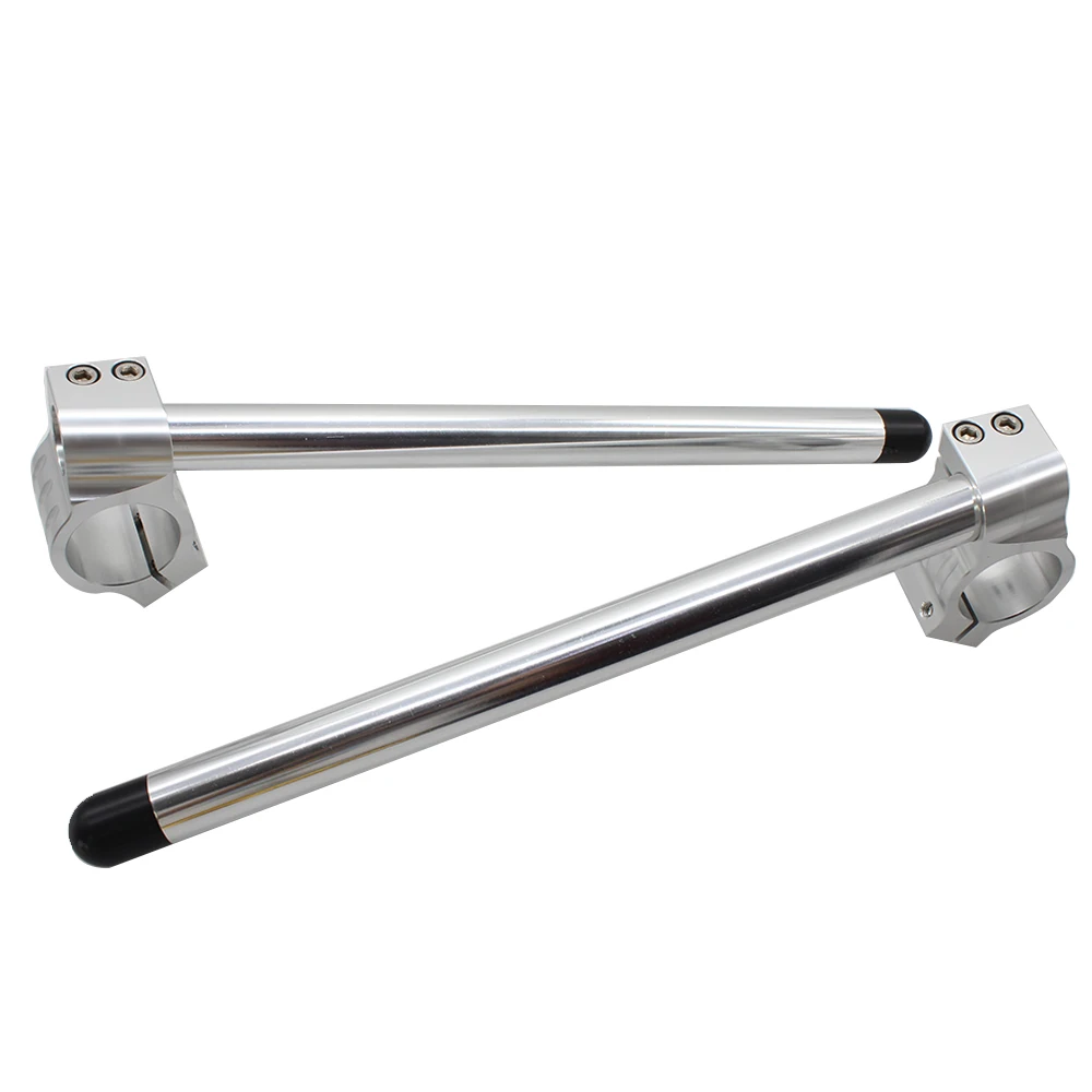 

Silver 7/8" Motorcycle Handlebars Raise Clip on Fork Handle Bars Clip-on Universal 31mm 33mm 35mm 36mm 37mm 38mm 41mm 43mm 45mm