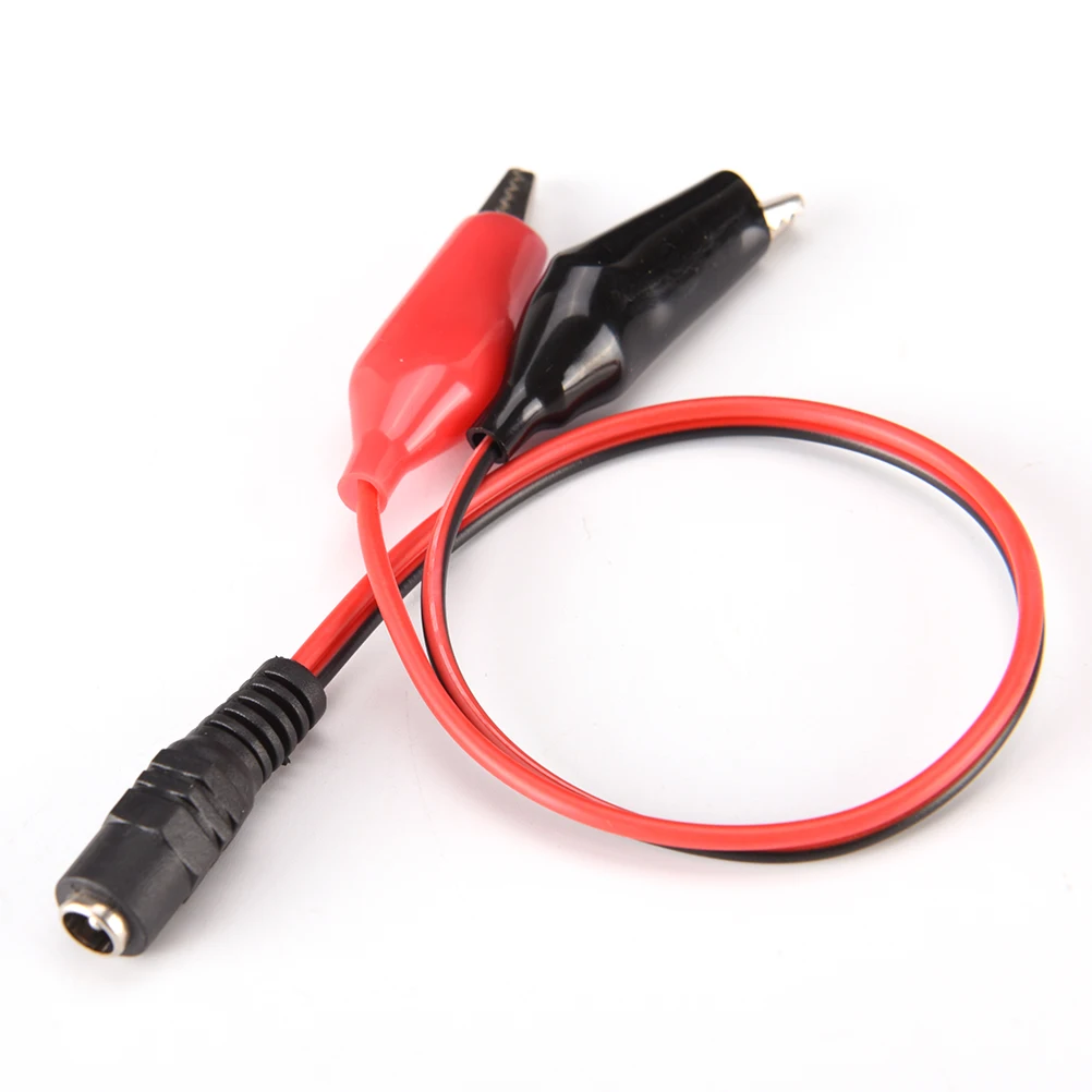 

Alligator Clips 2 Alligator Clip Power Cable Crocodile Wire DC Voltage Jack Connector To Male/female To Car Cigarette Lighter