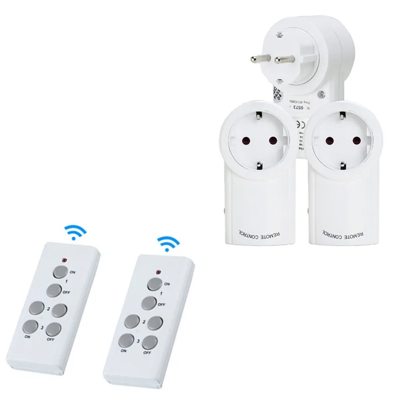 

Universal EU socket plug wireless power socket 433.92hhz RF remote control smart socket plug compatible with Broadlink RM pro +