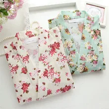 Женское кимоно юката Халат Спа халат японский тканый хлопок Лето