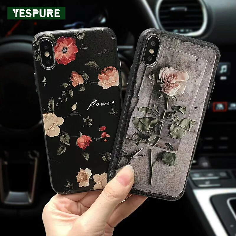 YESPURE Untra Thin Silicone Mobile Phone Accessories for Iphone X Soft