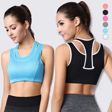 Sports Fitness Gym Bra Tops Women Workout Training Vest Yoga Exercise Tank Running Wireless Sport Underwear Clothing Clothes