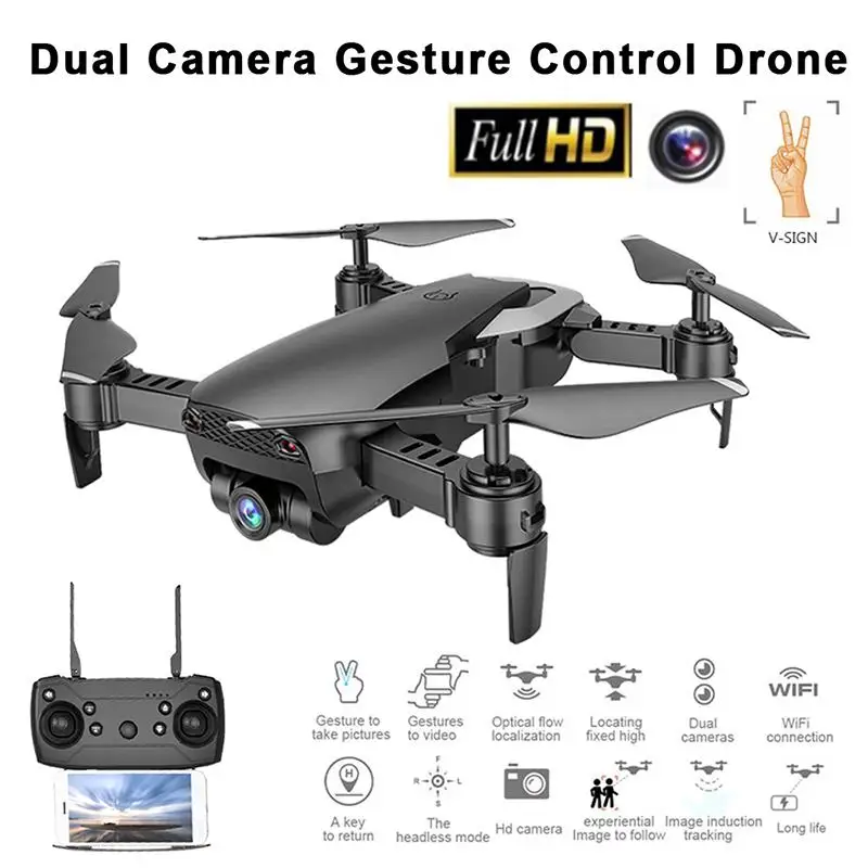 Deals Chance for  M69G FPV RC Drone 4K with 1080P Wide-angle WiFi HD Camera Foldable RC Mini Quadcopter Helicopter Ch