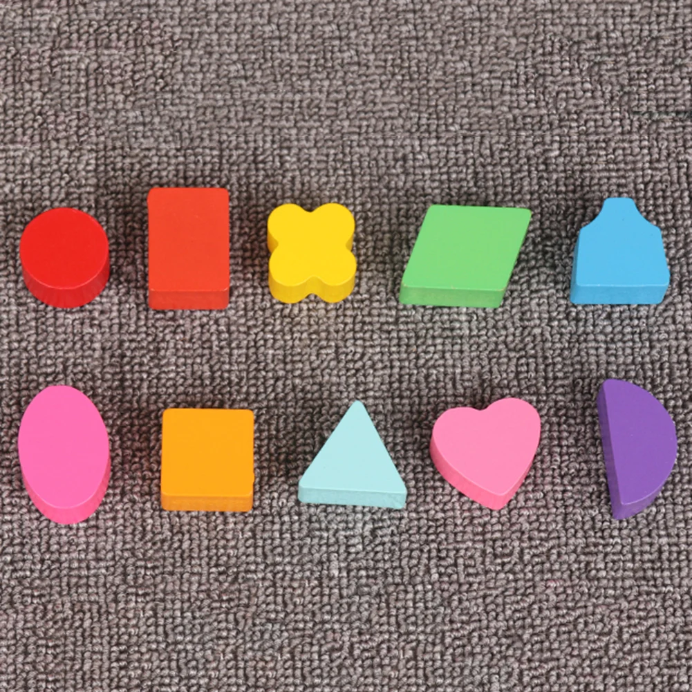 Детские деревянные материалы montessori Учимся считать номера соответствующие Цифровой Форма матч раннее образование обучающая Математика игрушки