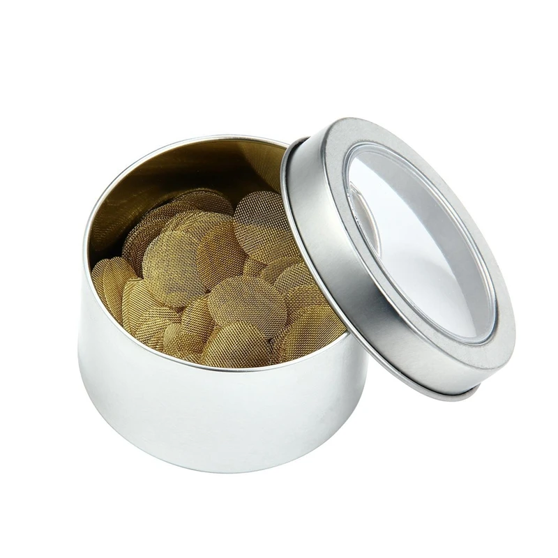

Smoking Pipe Filters, 200 Pieces Brass Smoking Pipe Screens 20Mm/12Mm (0.75Inch/0.5Inch) Pipe Screen Filters With Storage Box,