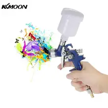 KKmoon 0,8 мм/1,0 мм Мини HVLP аэрография воздуха комплект Автомобильная Краска распылитель гравитационный корм Аэрограф набор автоматический для покраски автомобиля