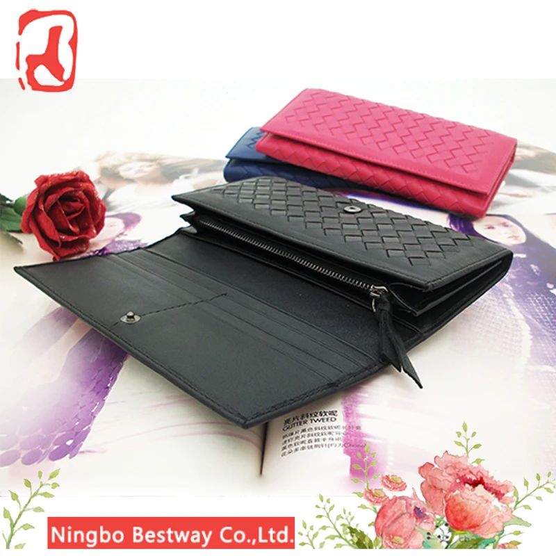 

New women wallet 2016 genuine leather wallet fashion long design purses bag