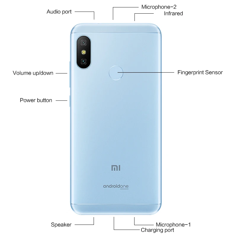 Имеются на складе! Мобильный телефон Xiaomi Mi A2 Lite с глобальной версией 4 гб 64 5 84