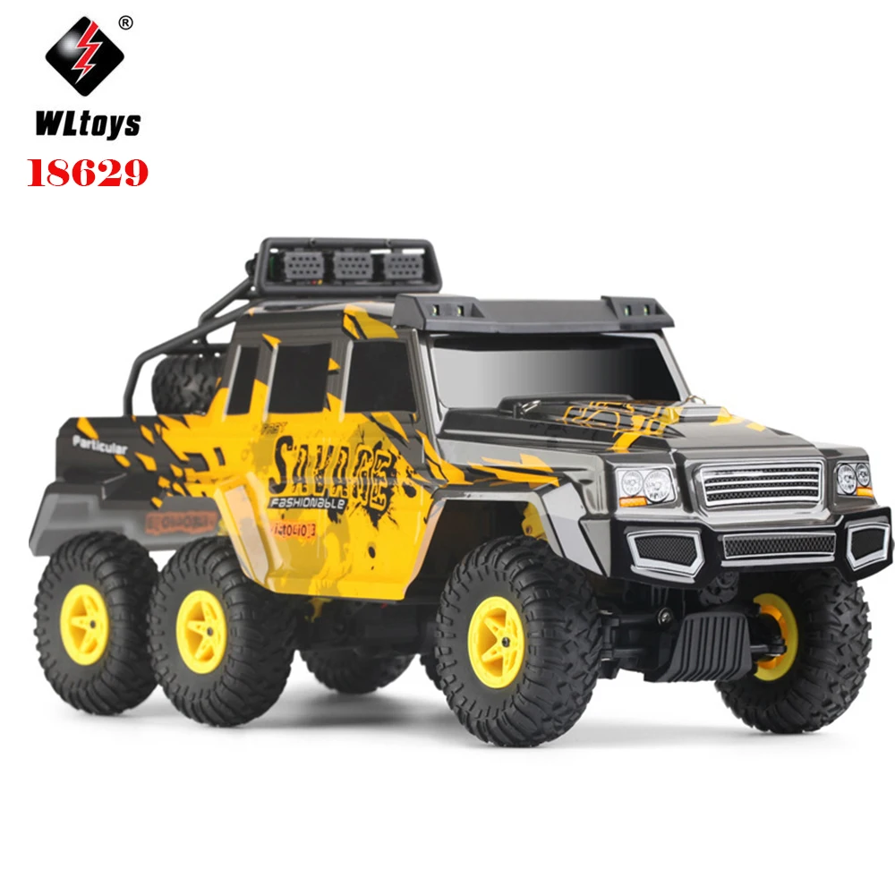 1:18 RC Car WLtoys 18629 Remote Control Racing Truck 6WD Hummer Model Off-road Climbing Car Toys Kids Gift