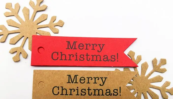 

Новинка 100 шт., декоративная ярлык на Рождество, аксессуары для домашвечерние