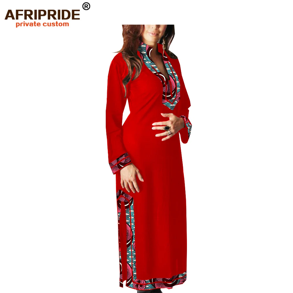 

2019 African Print Dresses for Women ankara fabric plus size dashiki clothes loose elegant dress pure cotton AFRIPRIDE A1925015