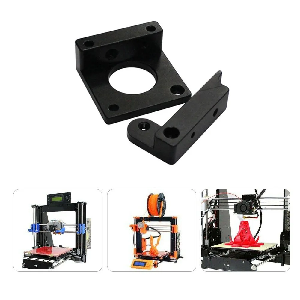 3D-принтеры Запчасти Mk8 экструдер Black Edition Алюминий блок Diy Kit Makerbot одна насадка Экструзионная головка Mk8 экструдер блок