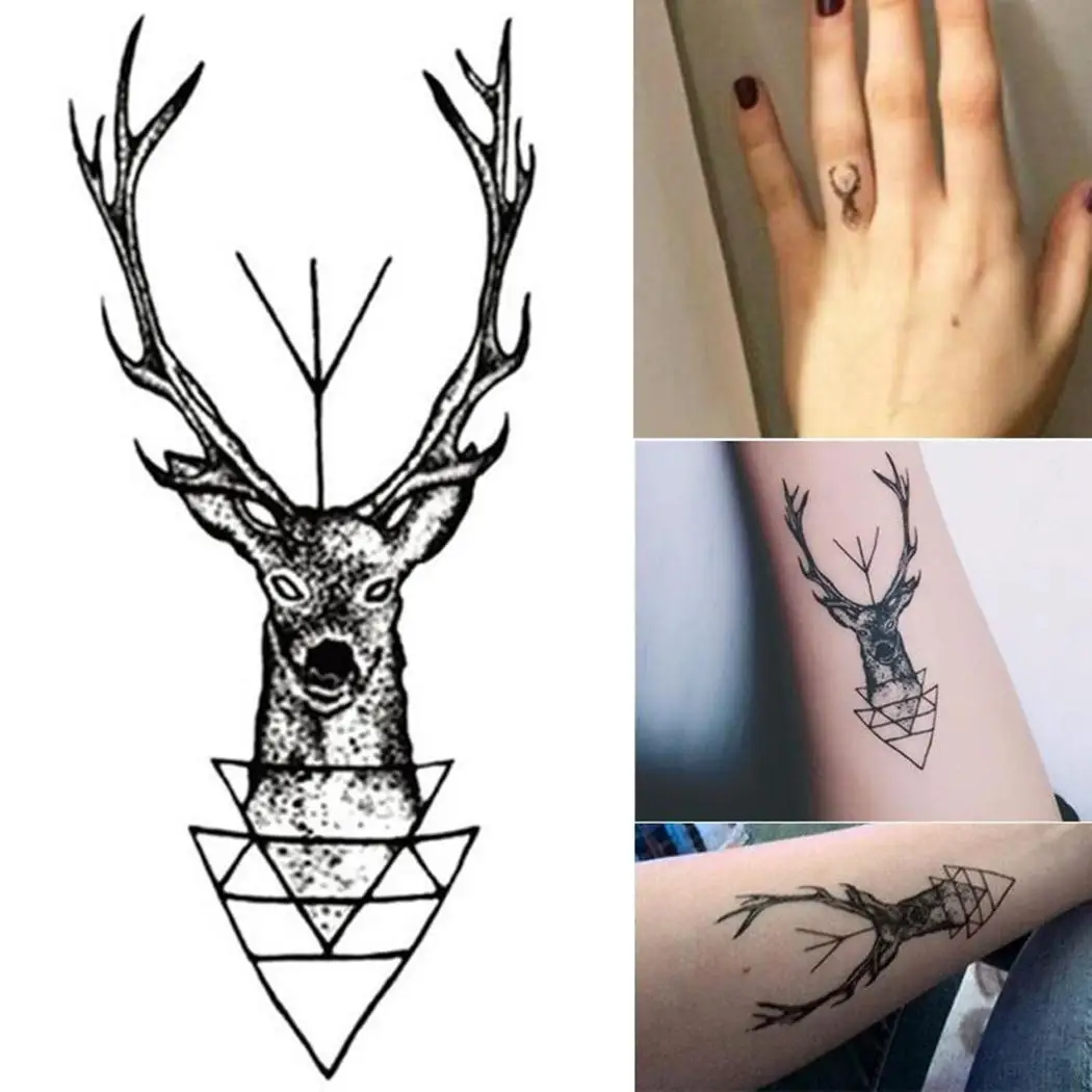 

Unisex Fashion Waterproof Animal Pattern Tattoo Black Sticker