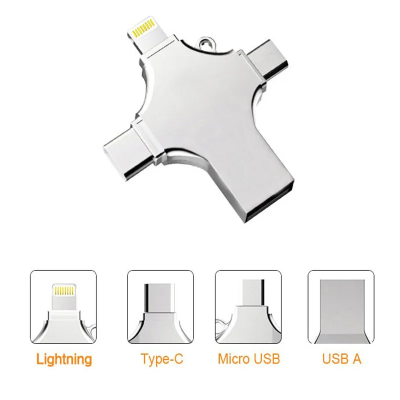 

Pendrive 64 GB Usb Flash 8GB 16GB 64GB 128GB USB-C Type C Smartphone Micro otg Memory Stick for iPhone IOS Phone cle usb 3.0