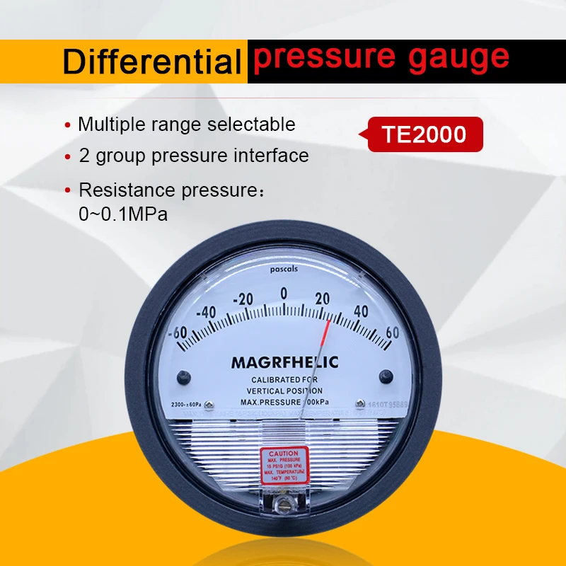 OUTEST Vacuum Manometer Mini Dial Air Vacuum Pressure Gauge Meter