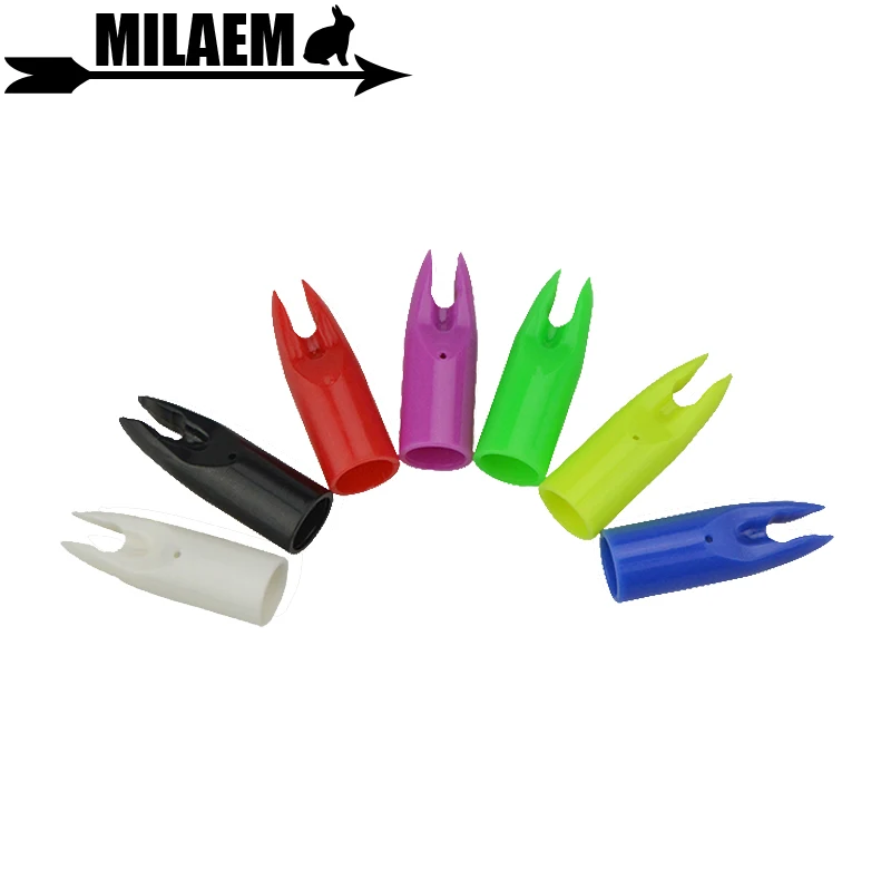 Buy 50pcs Archery Plastic Arrow Nock 7 Colors For OD6