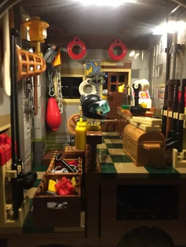 

Updated LED Set (Only Light Set) For 21310 Old Fishing Store Building Model Compatible with 16050