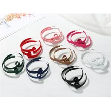 1 par único Color caramelo Bowknot círculo grande pendientes mujeres personalidad moda colorido charol redondo pendiente joyería E373(China)