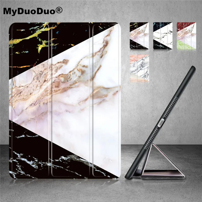 

For iPad Air 2 Case Newe Arrivals Flip Stand Auto Wake up Sleep Smart Protective Soft TPU Back Cover Case For iPad 6 9.7"+Film