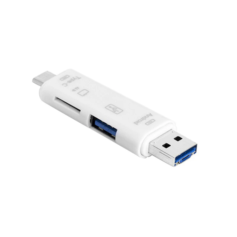 5 в 1 Usb 3,1 кардридер высокая скорость SD TF Micro SD кардридер Тип C USB C Micro USB память OTG кардридер