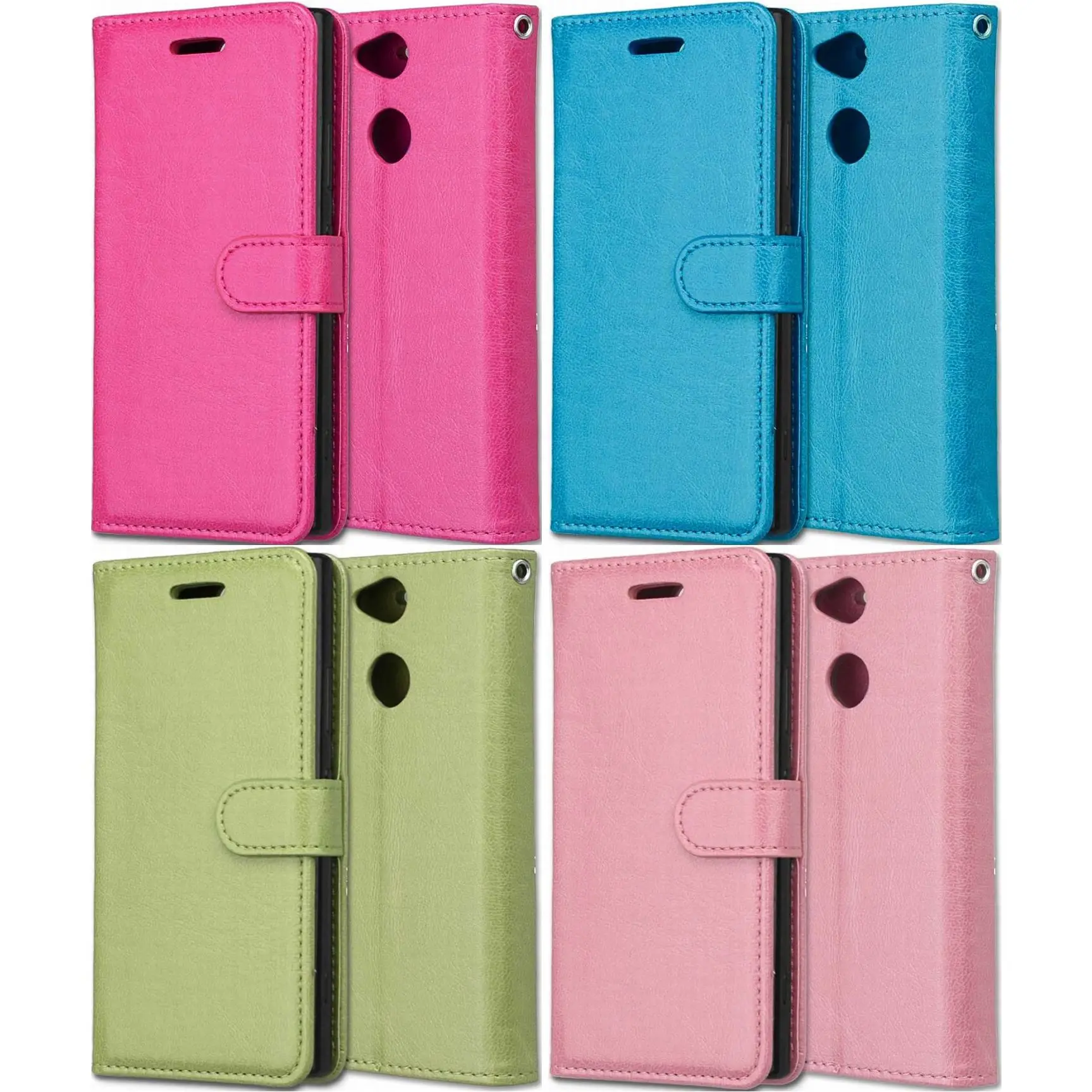 

Fruit Color Frame Simple Case For Sony L2 L3 XA2 Plus XA3 Ultra XZ2 Premium XZ3 XZ4 Compact Crazy-horse Leather Phone Bags V08G