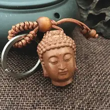 AMOYER Estatua de Buda Shakyamuni de Madera de Madera de Caoba Tathagata Figurita la India Estatua de Buda Ornamento Decorativo Crafts