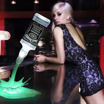 

LED Night Light Wine Pouring Lamp 3D Rechargeable USB Touch Switch Illusion Bottle Decoration Light For Bar Pub Party Table Lamp