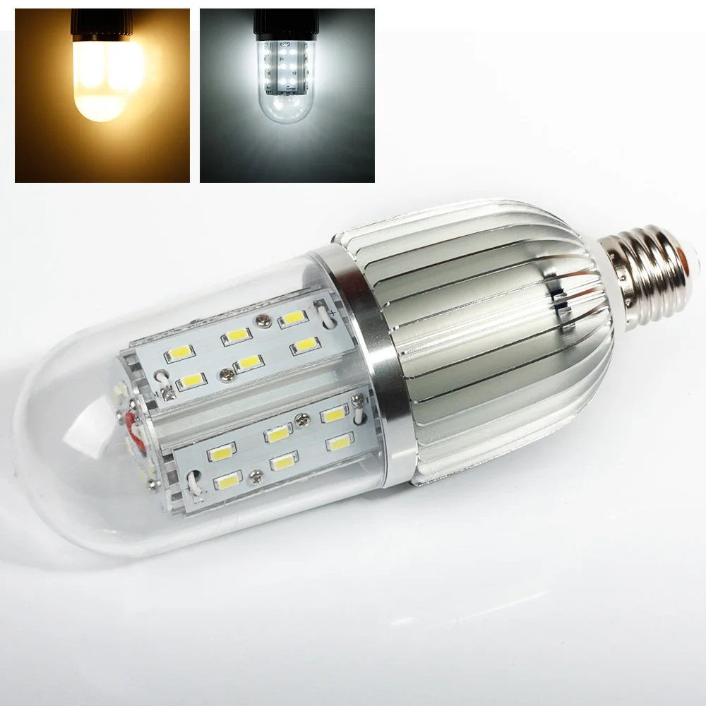 Llevó la luz del maíz de la lámpara LED del bulbo E27 SMD Lampada vela blanco caliente ampolla LED Lamparas candelabro Bombillas AC85-265V